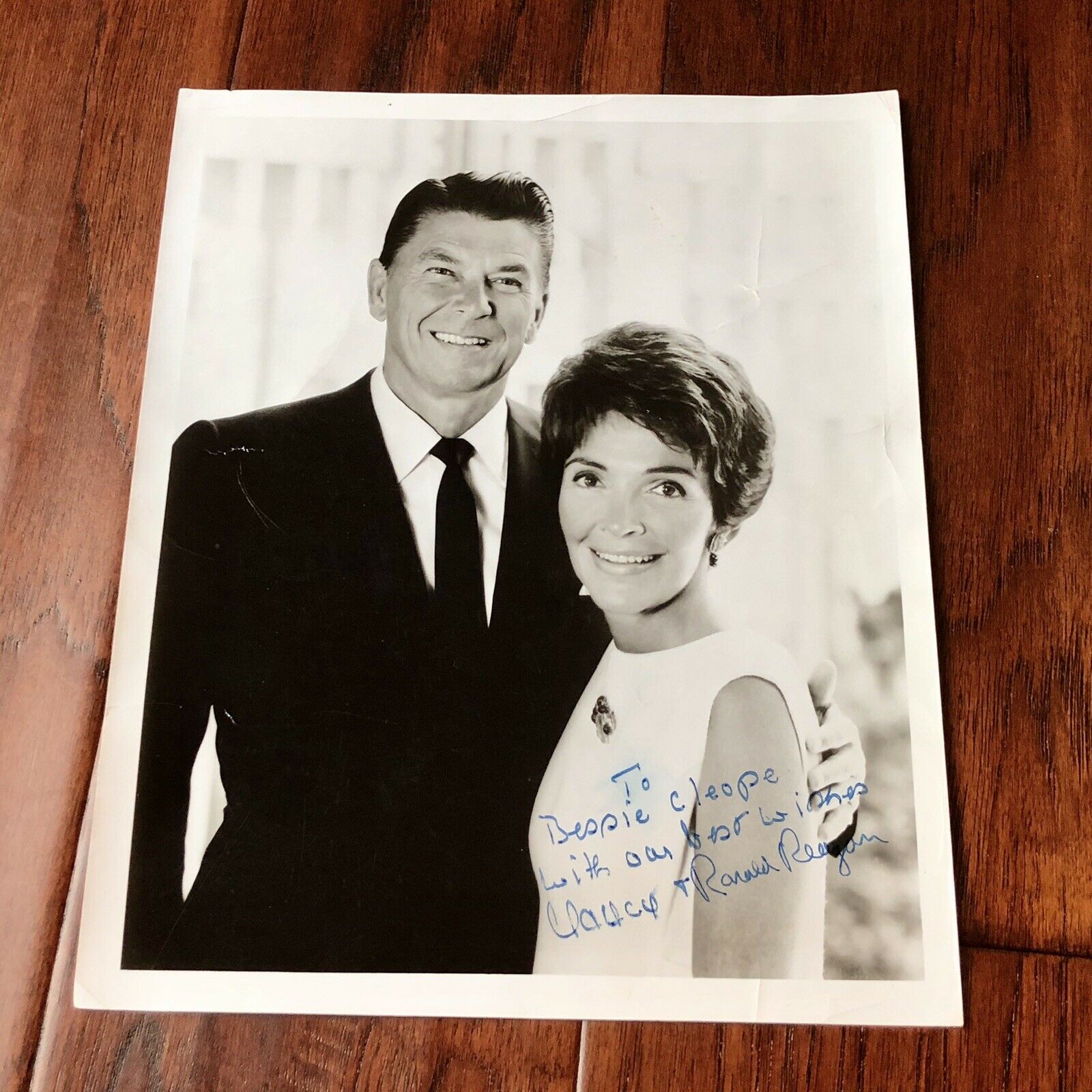 RONALD & NANCY REAGAN * BAS Beckett * Autograph Inscribed Signed Photo