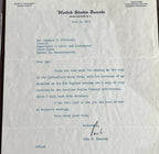 JOHN F. KENNEDY * PSA * Autograph Letter Signed 1953 Signature Jack JFK
