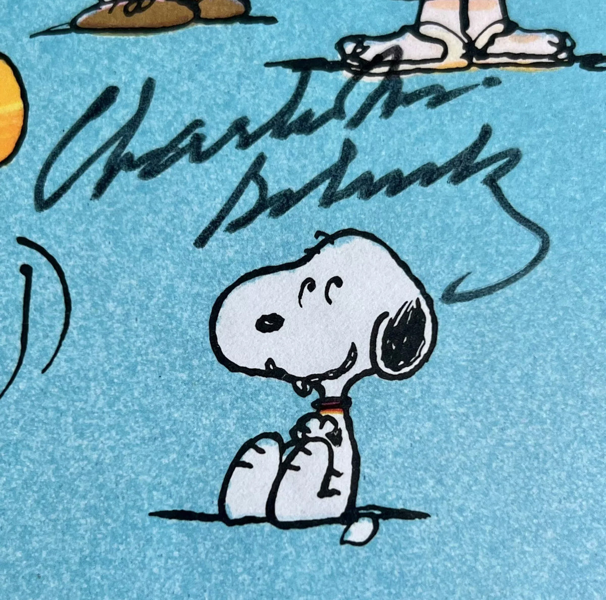 CHARLES M SCHULZ * PSA * Autograph CHARLIE BROWN "Peanuts Party" Signed * SNOOPY