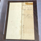 ABRAHAM LINCOLN * PSA/DNA Slabbed * Early Handwritten Autograph Letter Signed *