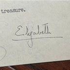 QUEEN ELIZABETH II * JSA LOA * Signed Letter Re 21st Birthday Gift Autograph