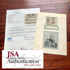 CLARA BARTON * JSA LOA * Red Cross Founder Mounted Autograph Cut Signed