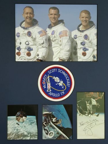 APOLLO 9 Crew autograph SIGNED DAVE SCOTT Schweikart JAMES MCDIVITT RR COA