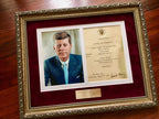 JOHN F. KENNEDY * AUTOGRAPH as PRESIDENT * White House Menu SIGNED * JFK 1962