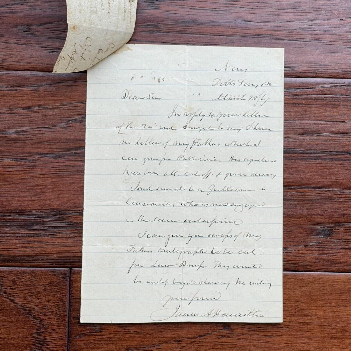 ALEXANDER HAMILTON * PSA * Handwritten Case Vs Aaron Burr * Not Autograph Signed