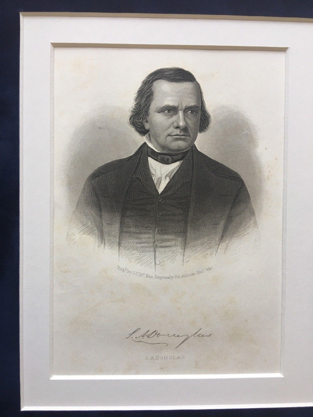 STEPHEN A. DOUGLAS * Authentic AUTOGRAPH * SIGNED Free Frank * Lincoln Debate