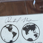 RICHARD NIXON * PSA/DNA * Autograph APOLLO 11 Earth Plaque Signed *