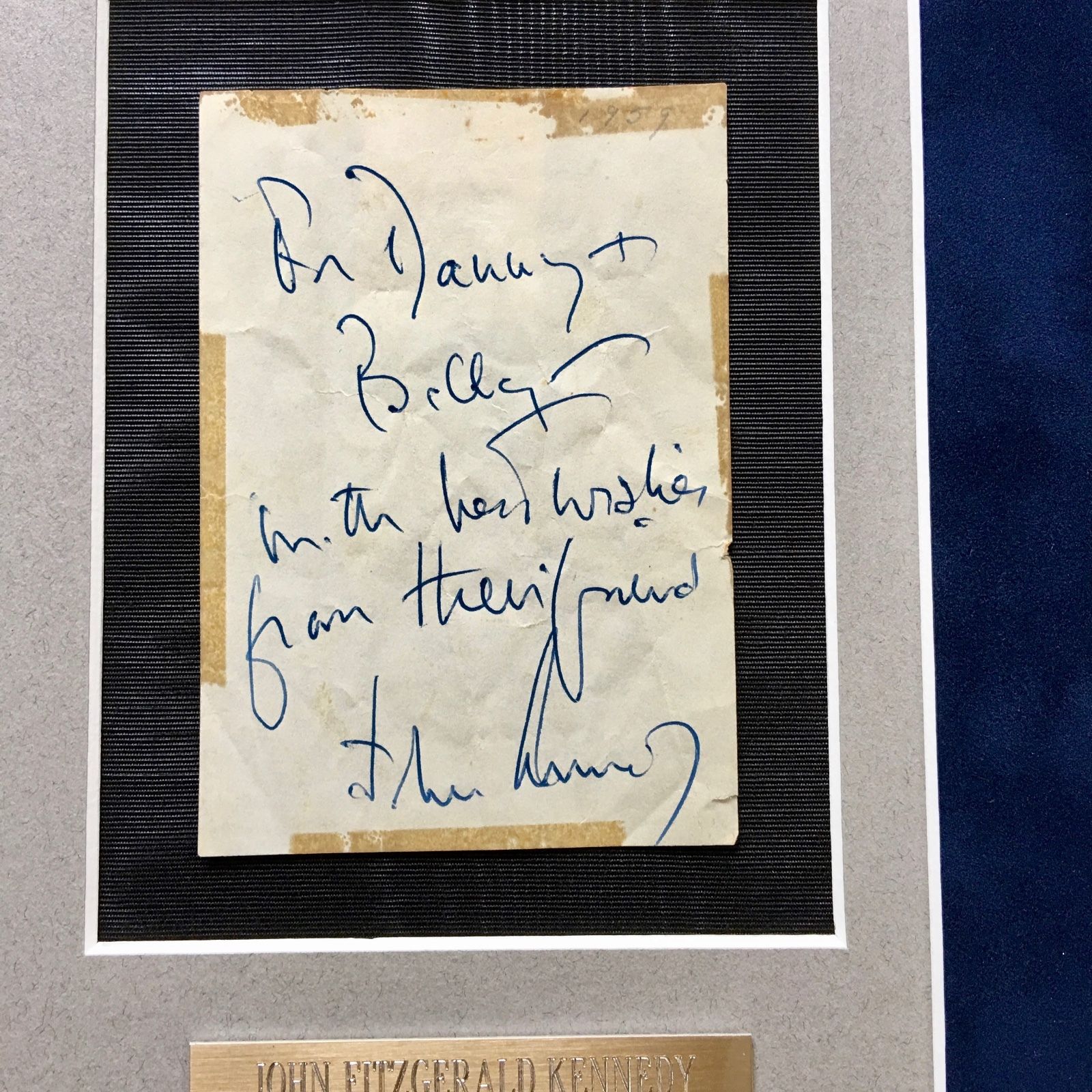 JOHN F. KENNEDY * JSA COA * Scarce Authentic AUTOGRAPH Note SIGNED * President