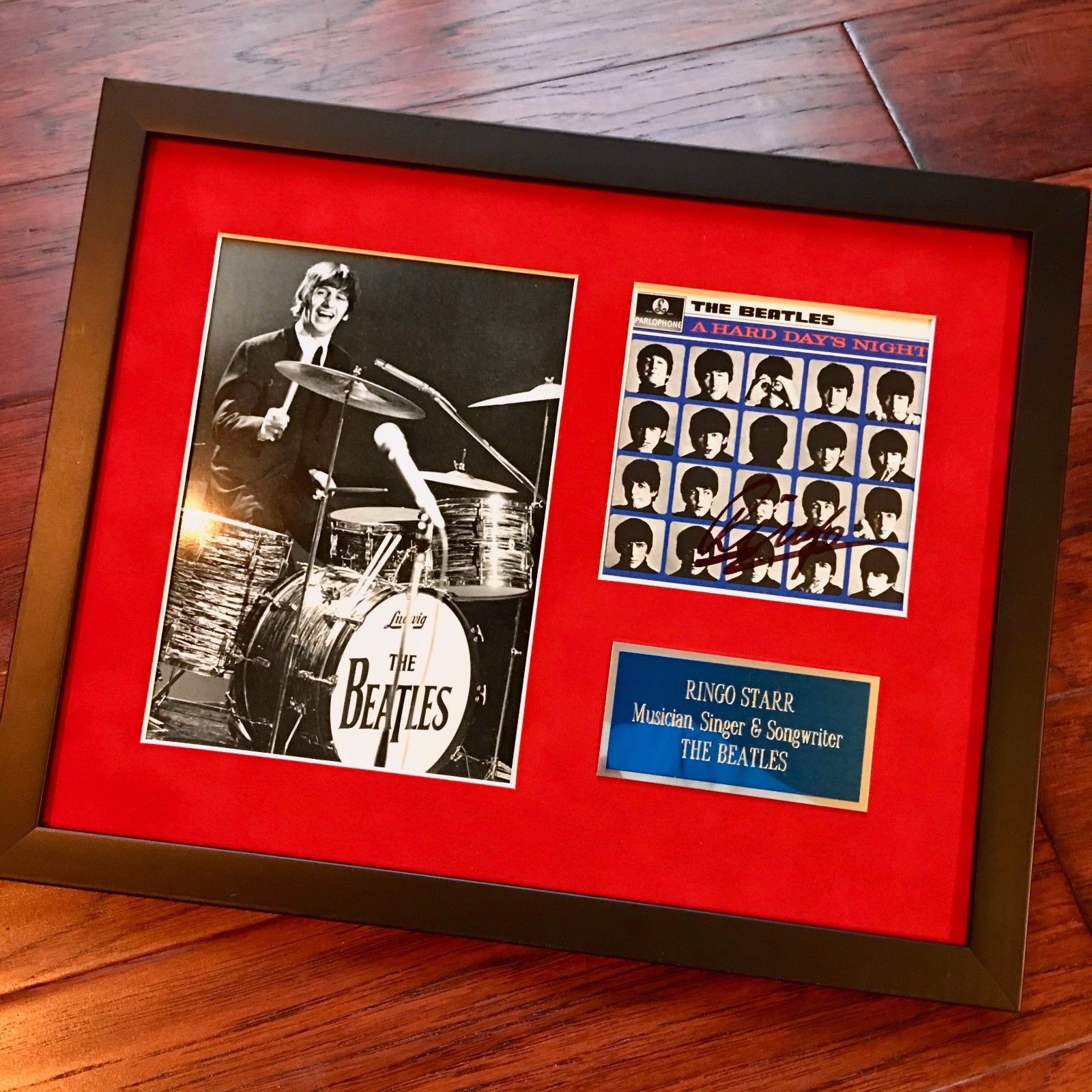 RINGO STARR * BEATLES * PSA/DNA AUTOGRAPH "Hard Day's Night" Album Cover SIGNED