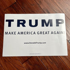 DONALD TRUMP * JSA * Signed Make America Great Again Campaign Autograph Poster