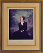 PRINCESS DIANA * PSA * AUTOGRAPH Snowdon Royal Portrait SIGNED * with Her PEN!