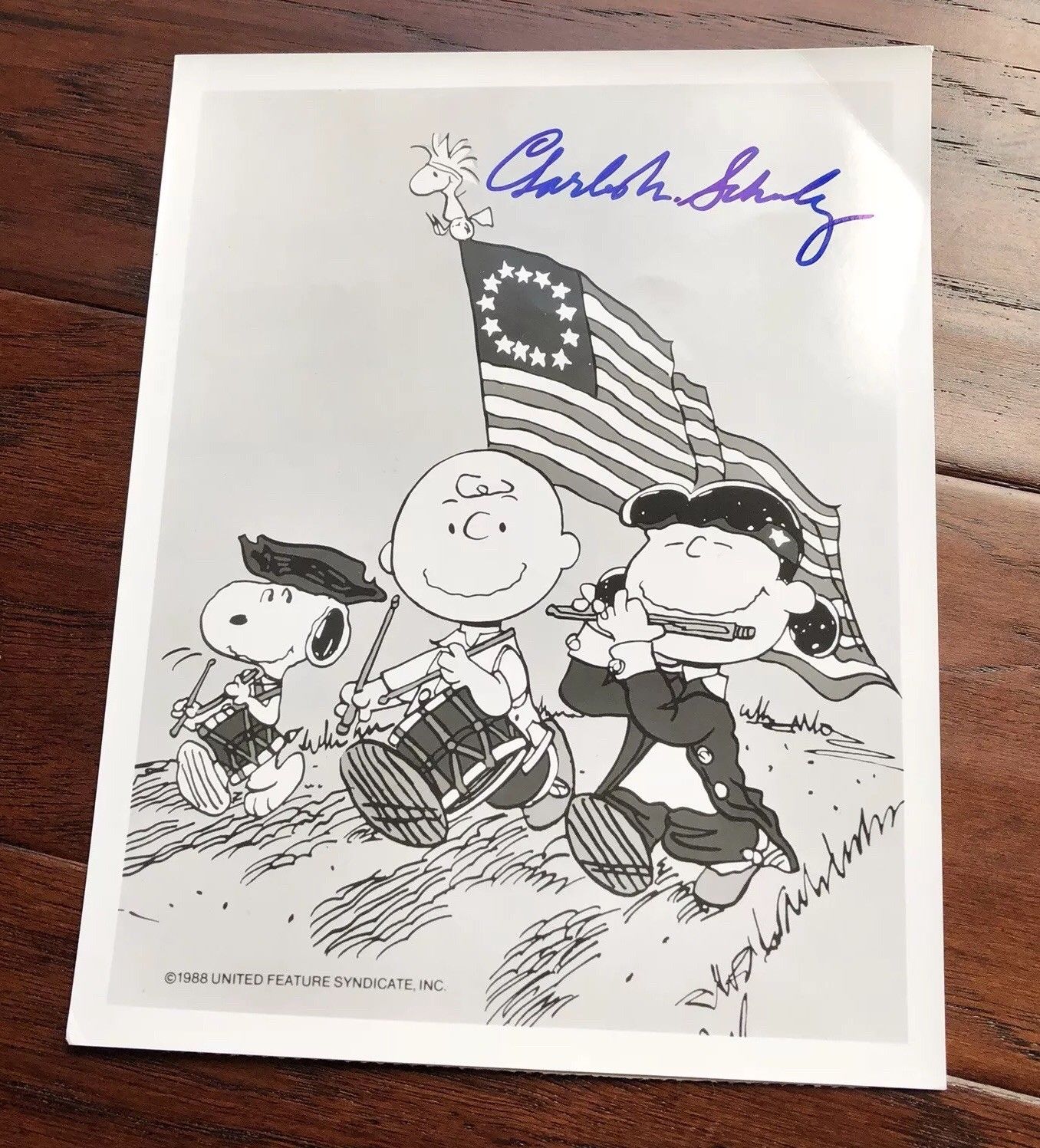 CHARLES M. SCHULZ * Autograph CBS CHARLIE BROWN Photo Signed * RR Auction COA
