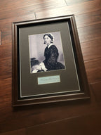 FLORENCE NIGHTINGALE * Desirable HAND SIGNED Cut Autograph * Crimean War Nurse