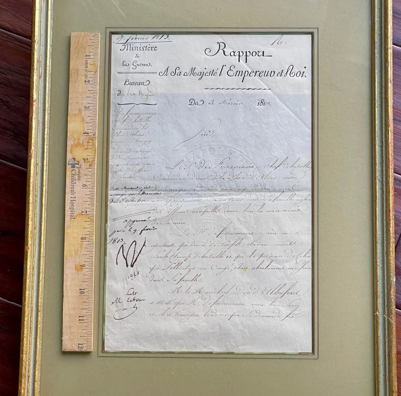 NAPOLEON BONAPARTE * PSA/DNA * Autograph Document Signed Approving Leave