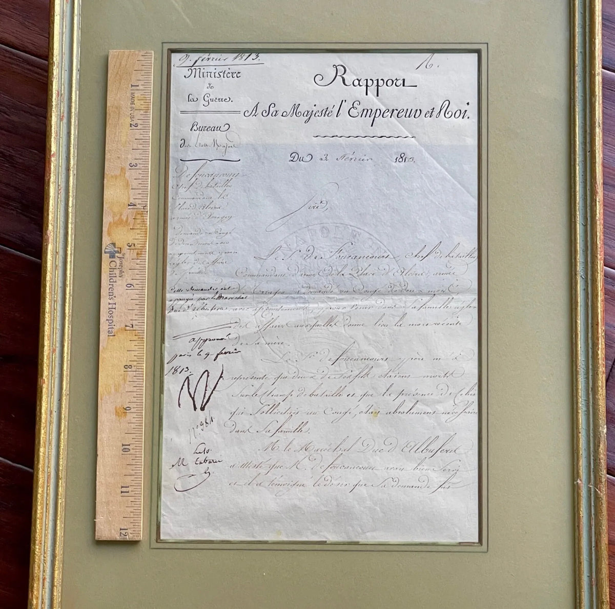 NAPOLEON BONAPARTE * PSA/DNA * Autograph Document Signed Approving Leave