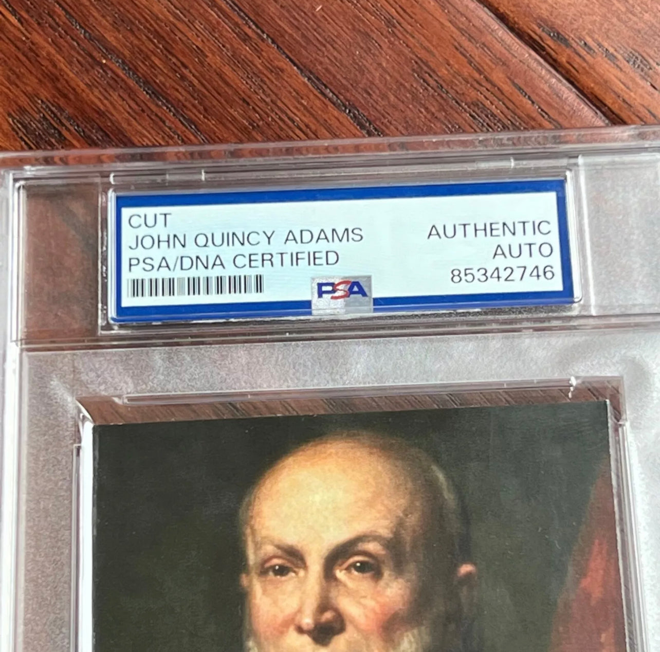 JOHN QUINCY ADAMS * PSA/DNA * Autograph Cut Signature CUSTOM CARD Signed