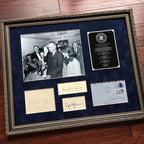 President LYNDON JOHNSON * Autograph JACQUELINE KENNEDY SIGNED * Lady Bird JFK