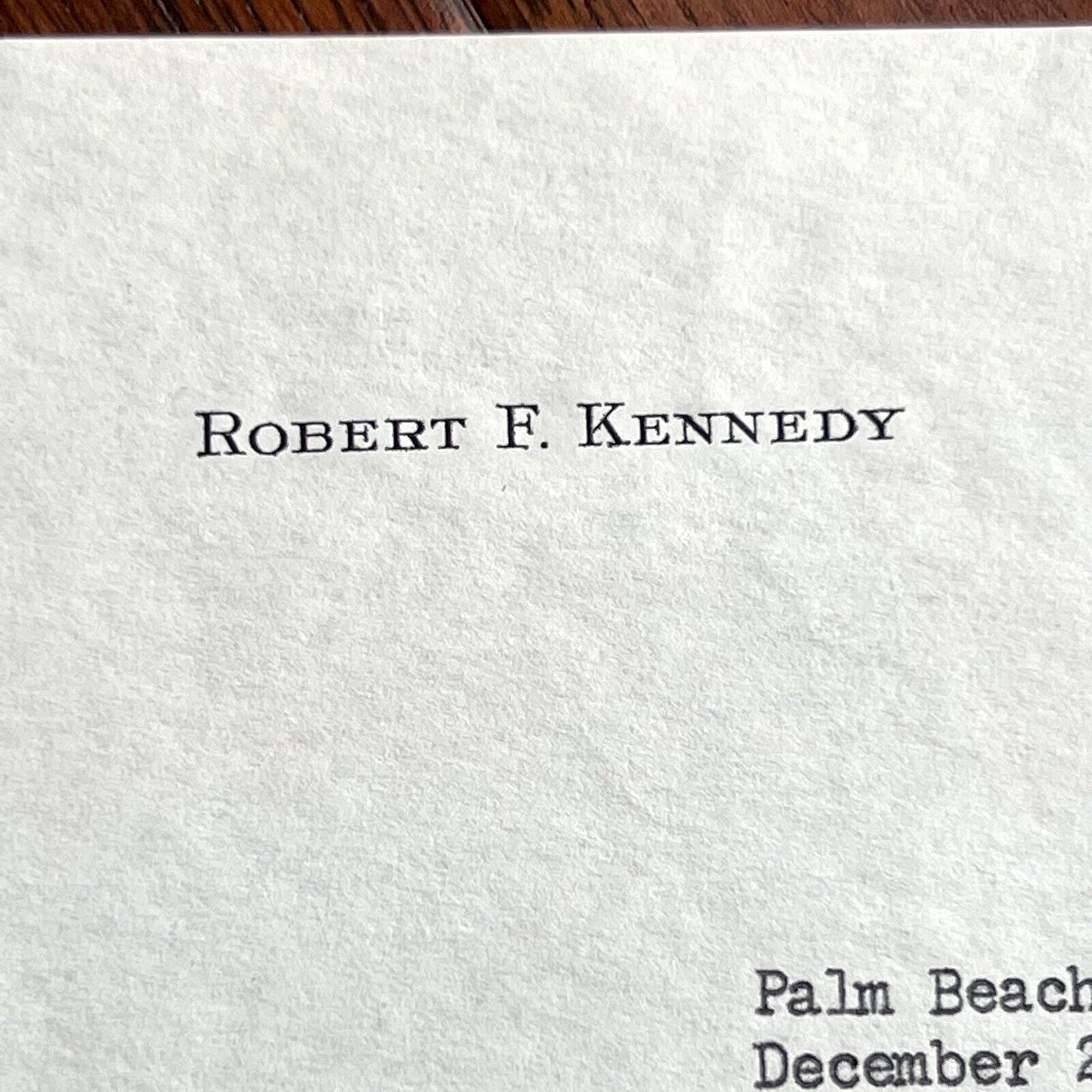 ROBERT F KENNEDY * PSA * Signed Autograph Re: Nepotism and Turning the FBI Loose