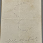 ALFRED HITCHCOCK * Autograph Sketch Signed Self-Portrait Drawing Caricature JSA