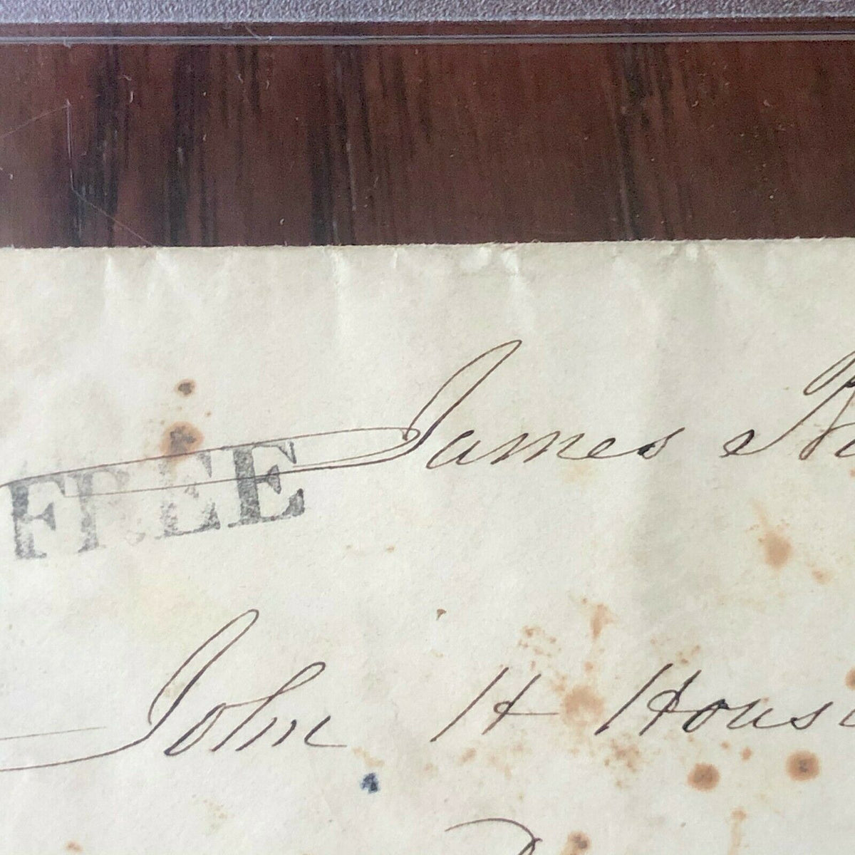 JAMES BUCHANAN * PSA/DNA Slab * Hand SIGNED AUTOGRAPH Envelope * Encapsulated