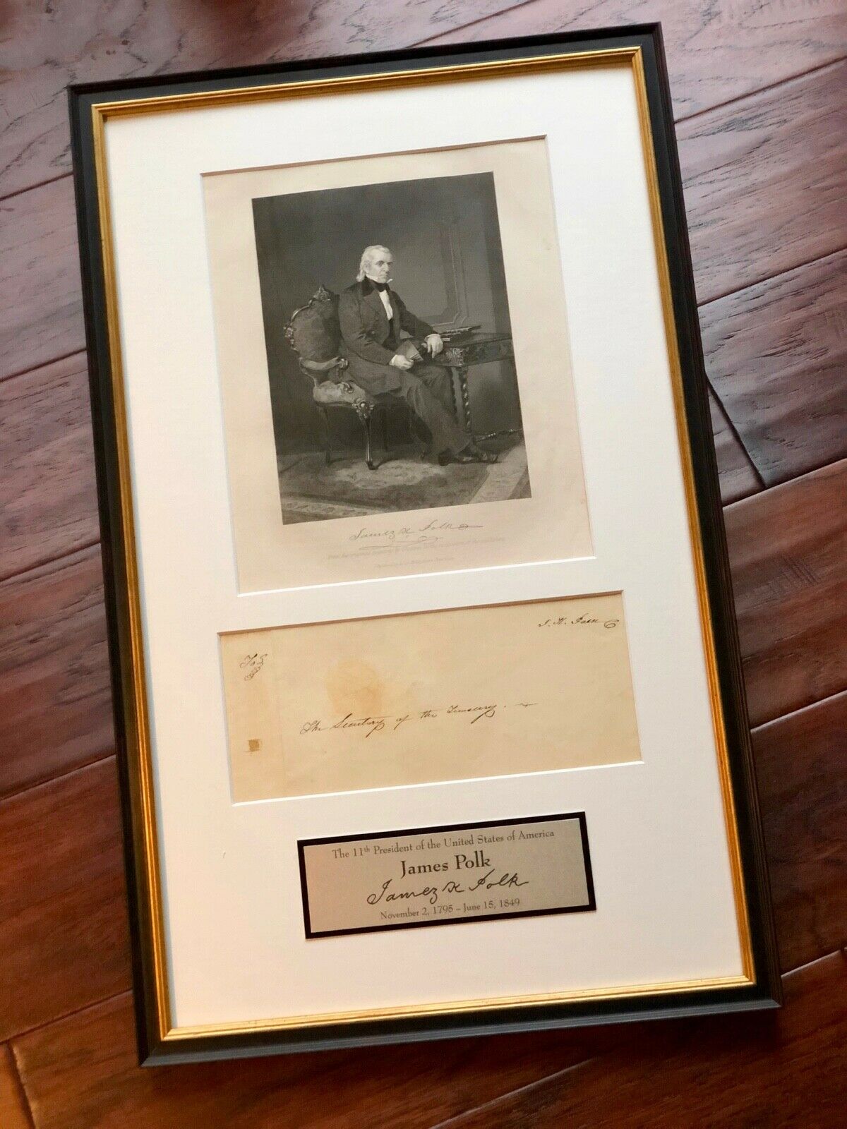 JAMES K. POLK * BAS COA * Scarce AUTOGRAPH Envelope SIGNED * 11th President