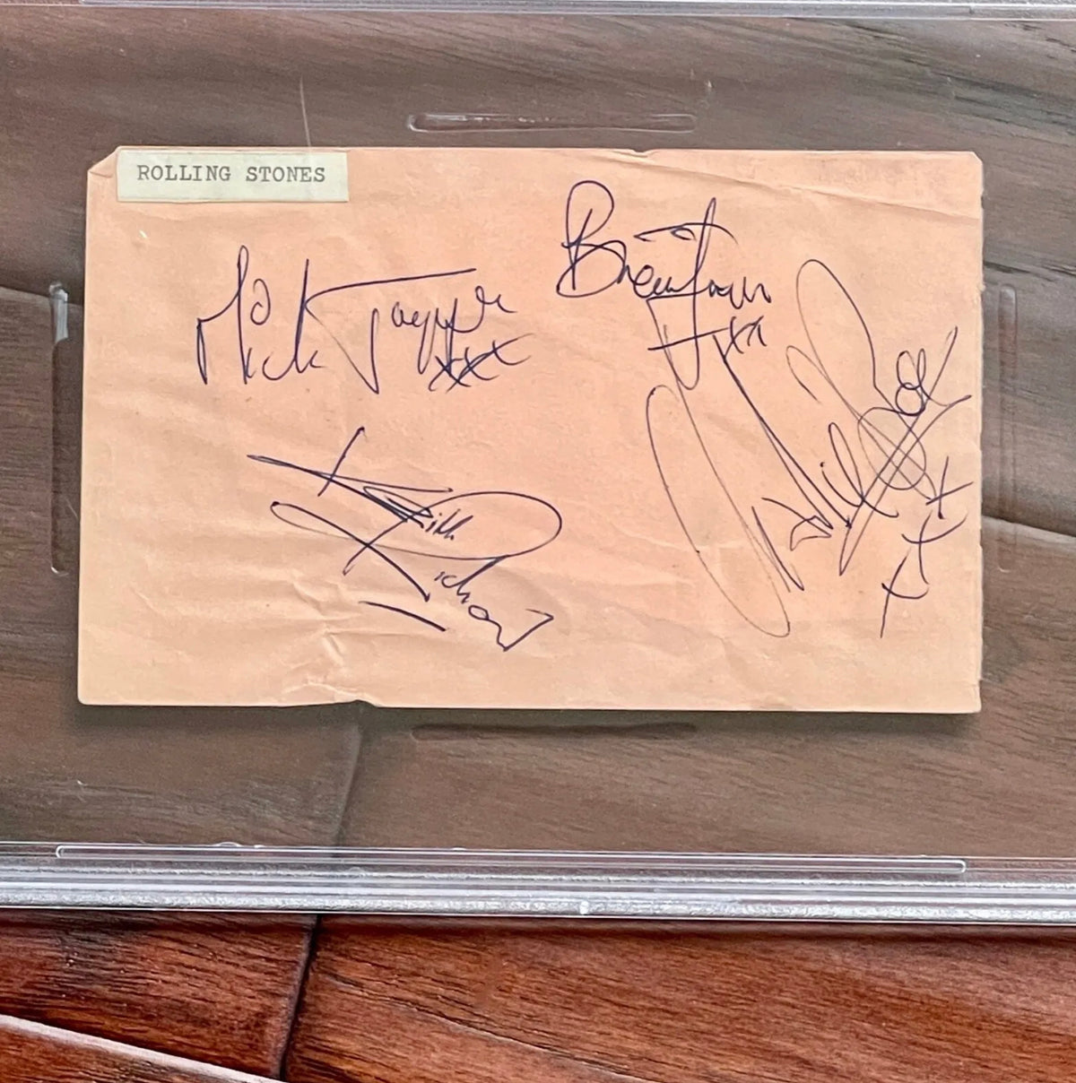 ROLLING STONES * PSA * AUTOGRAPHS Jagger Jones Richards Watts SIGNED * Orbison