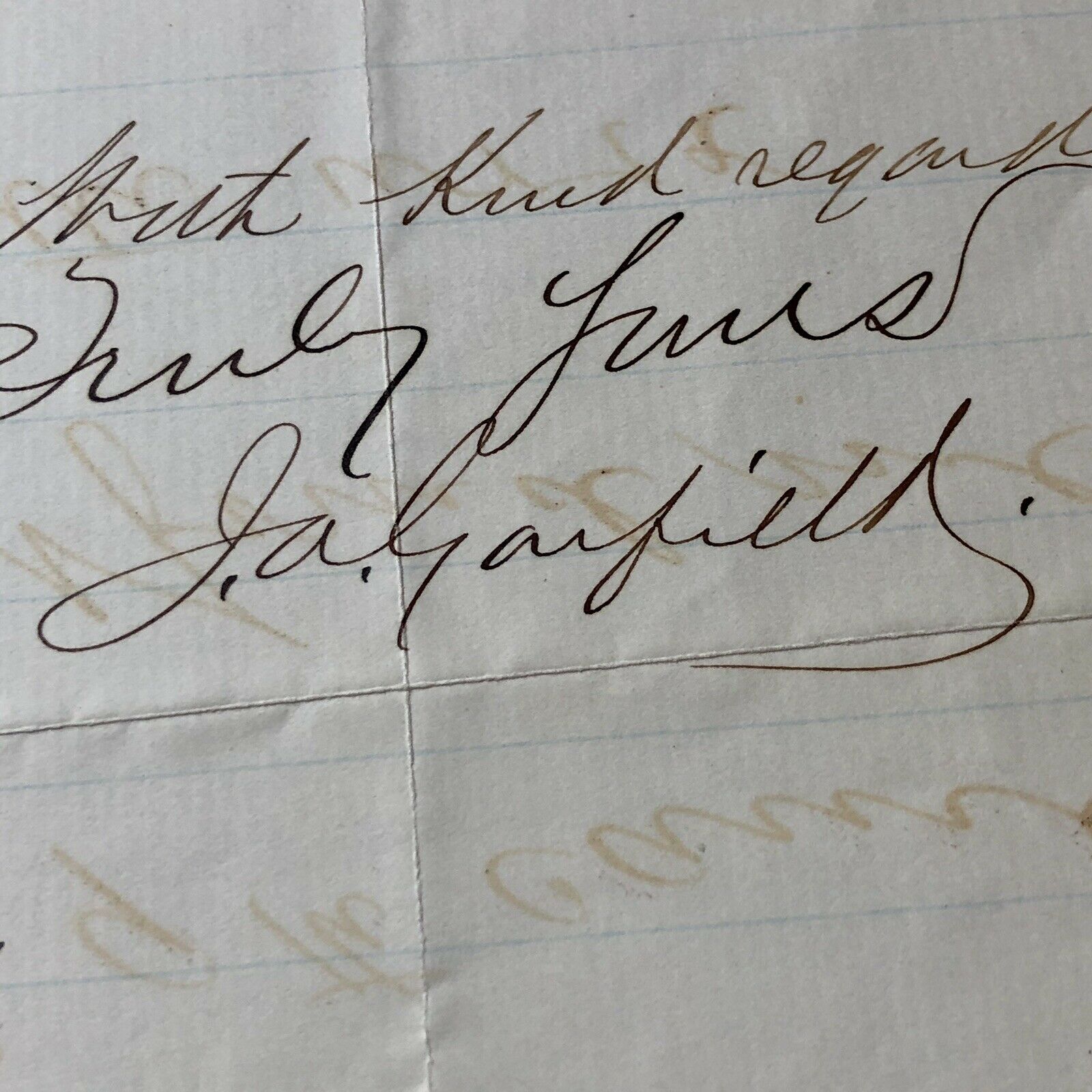 JAMES A GARFIELD * JSA LOA * Autograph Letter Signed During 1880 Election