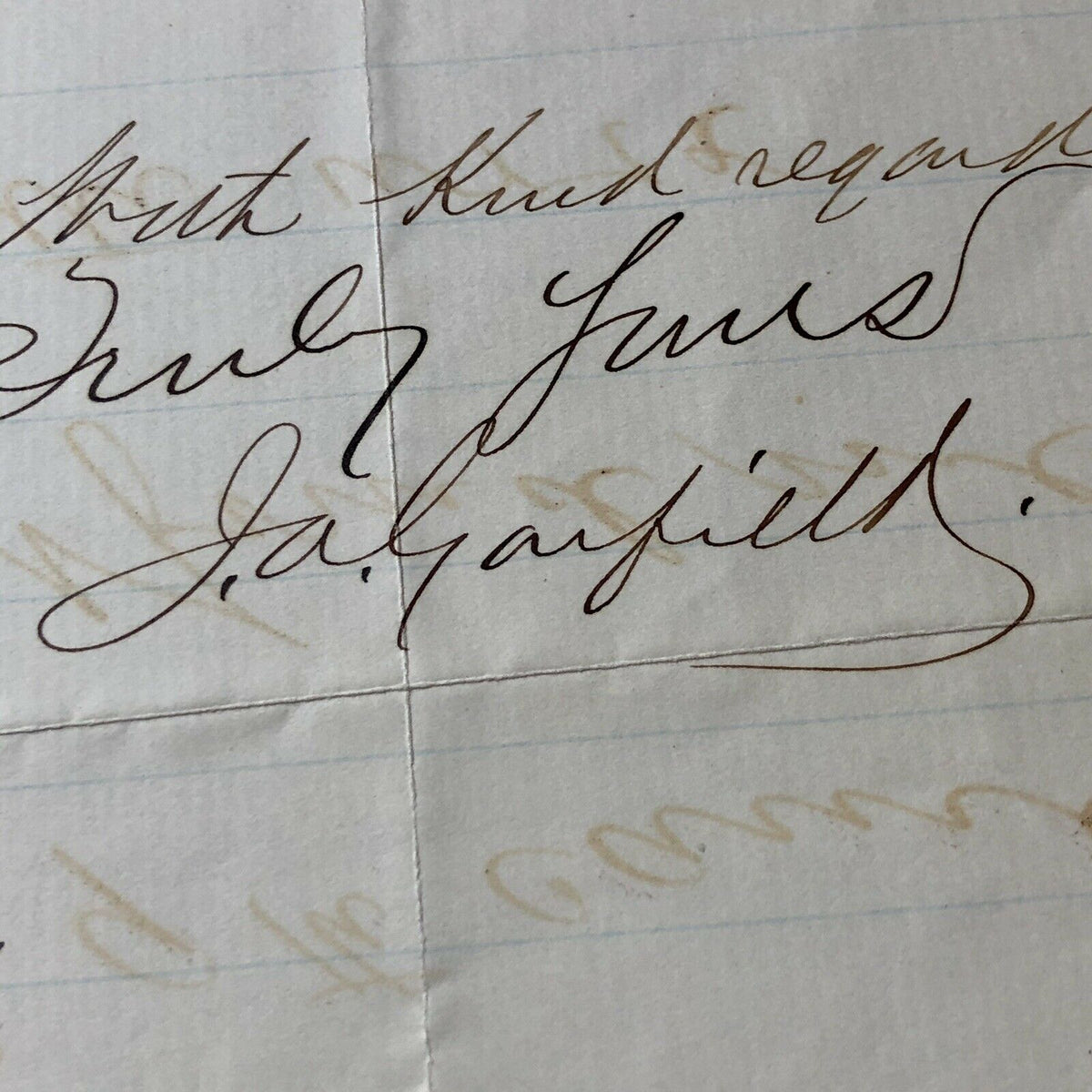 JAMES A GARFIELD * JSA LOA * Autograph Letter Signed During 1880 Election