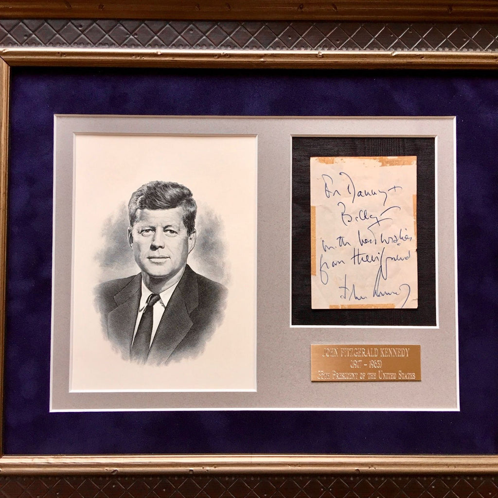 JOHN F. KENNEDY * JSA COA * Scarce Authentic AUTOGRAPH Note SIGNED * President