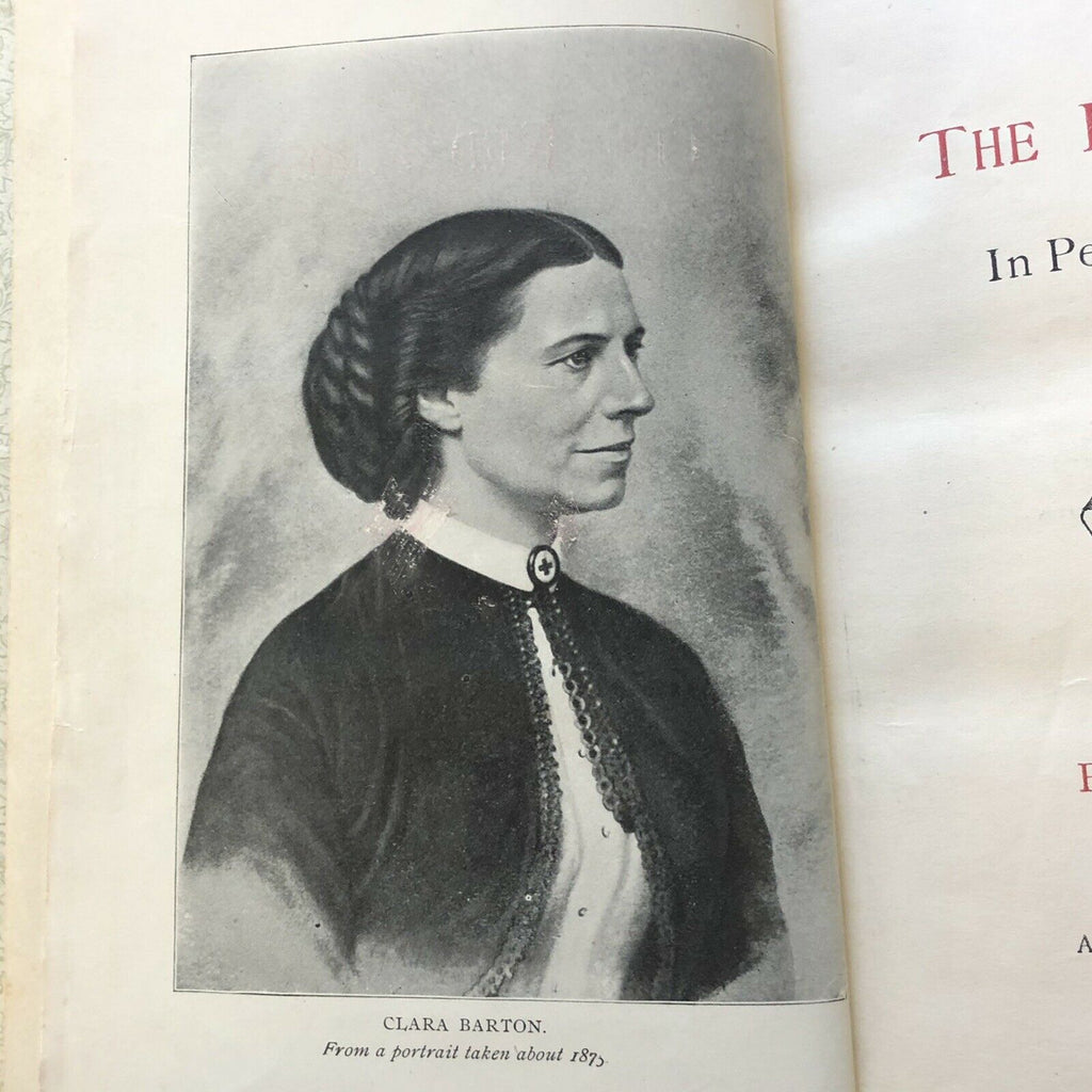 CLARA BARTON * BAS Mint 8 * Autograph The Red Cross in Peace and War Book Signed