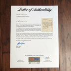 JOHN QUINCY ADAMS * PSA/DNA * Handwritten Autograph Letter Signed Full Signature