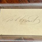 ULYSSES S. GRANT * PSA/DNA Slab * AUTOGRAPH Card SIGNED * U. S. Signature