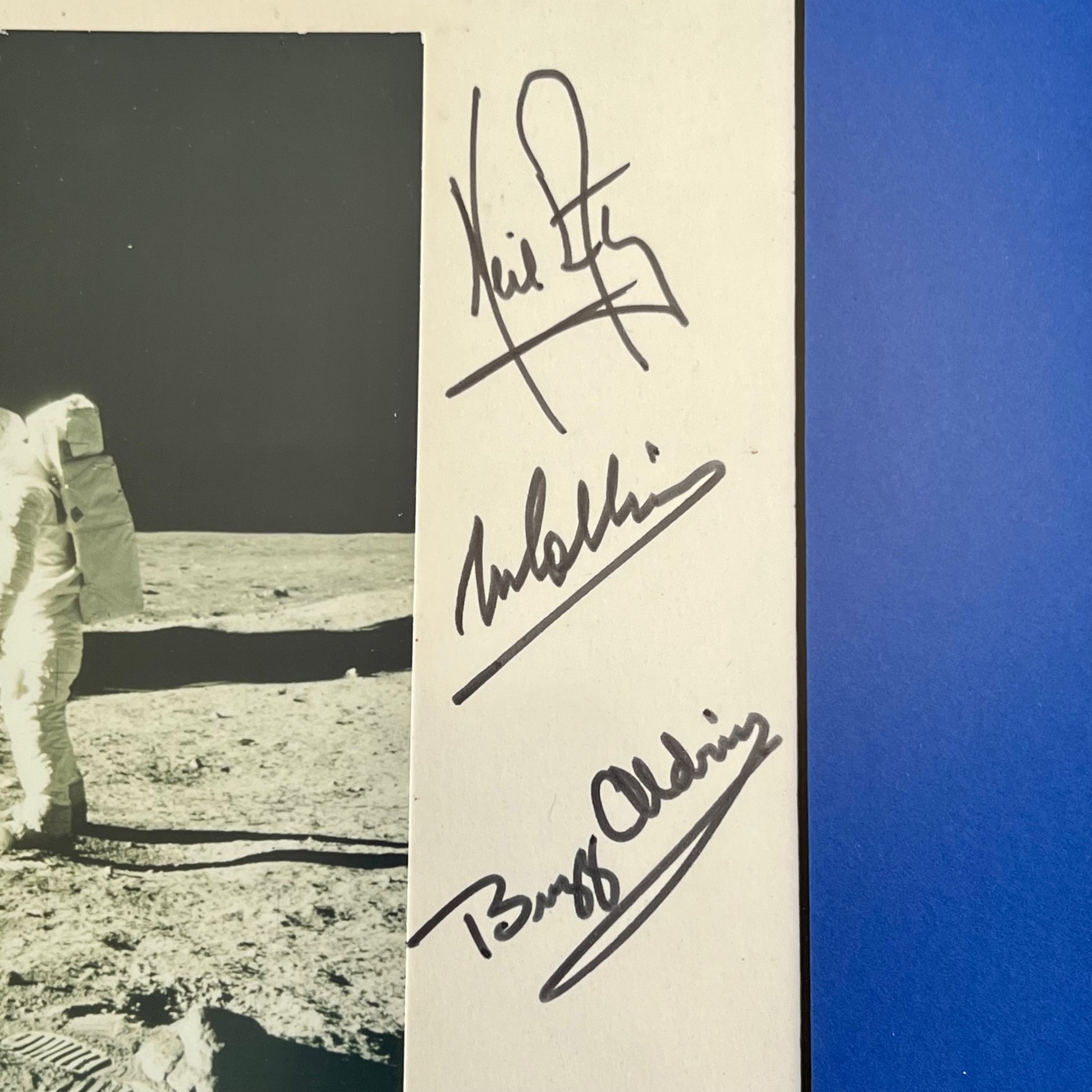APOLLO 11 * PSA * 1969 Crew Signed Autograph Photo * Neil Armstrong Buzz Aldrin