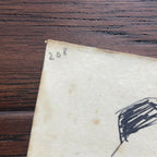 ENRICO CARUSO * Beckett BAS * Hand Signed Drawing Self Portrait Autograph *