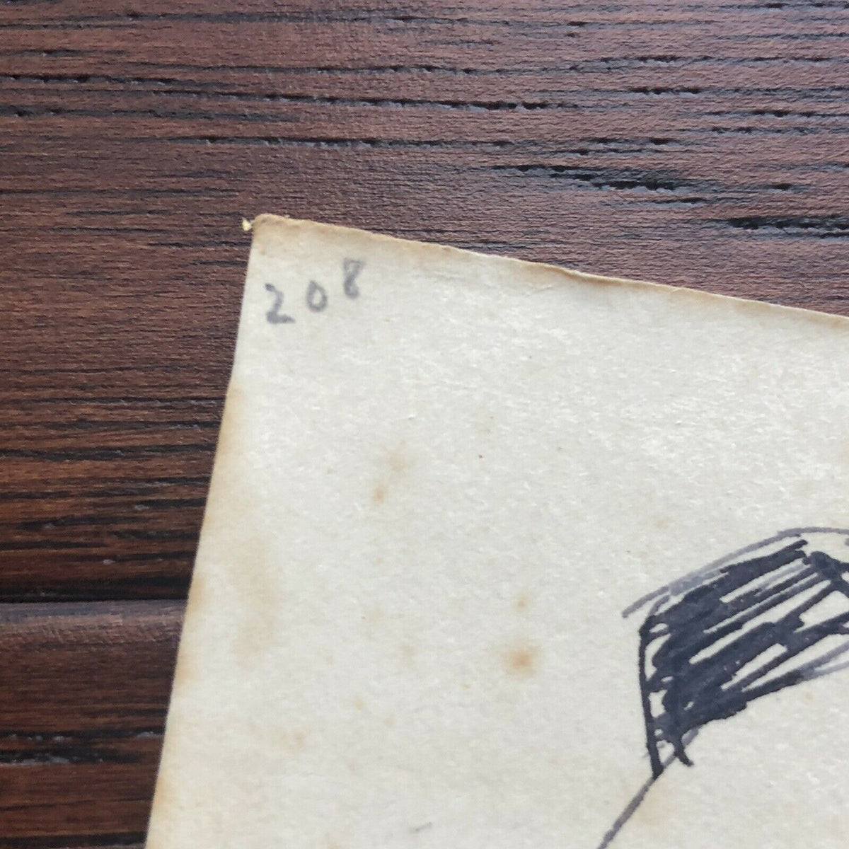 ENRICO CARUSO * Beckett BAS * Hand Signed Drawing Self Portrait Autograph *
