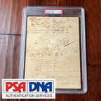 Napoleon Bonaparte * PSA/DNA Slabbed * Encapsulated Autograph Signed Document *