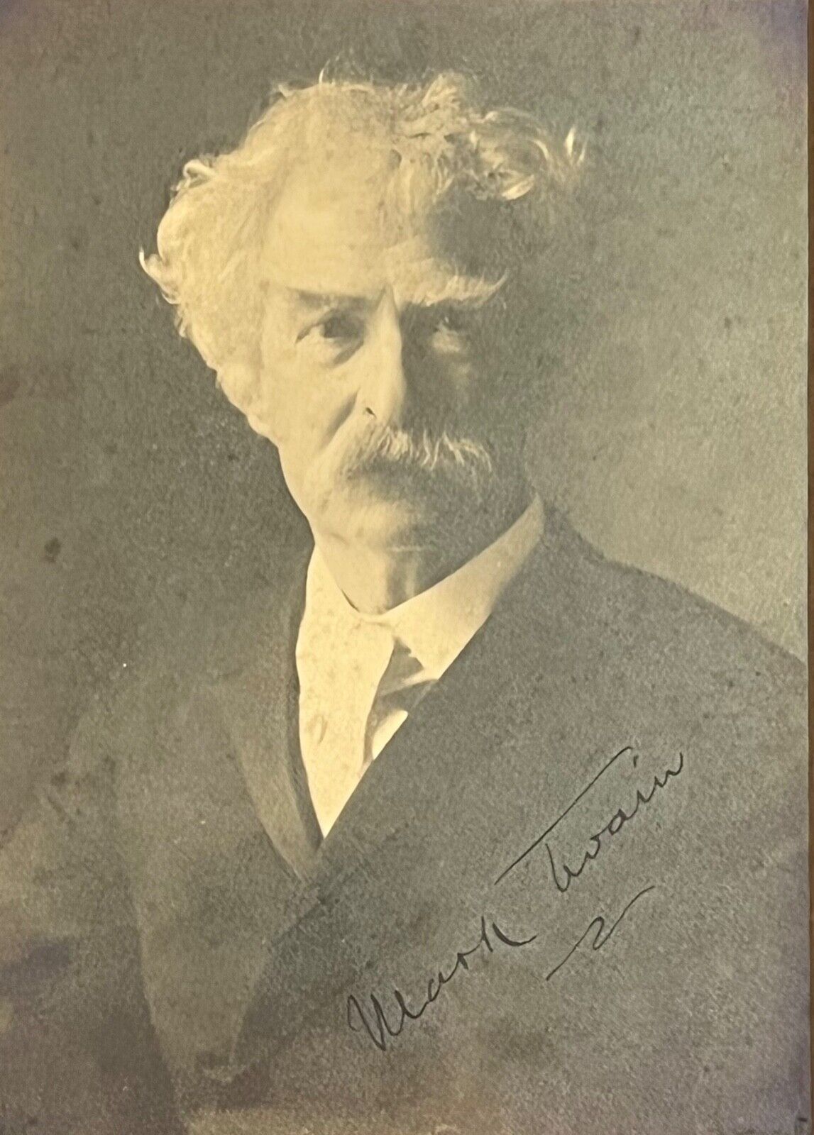 MARK TWAIN / SAMUEL L. CLEMENS * JSA * Autograph 'Savage Club' Photo Signed