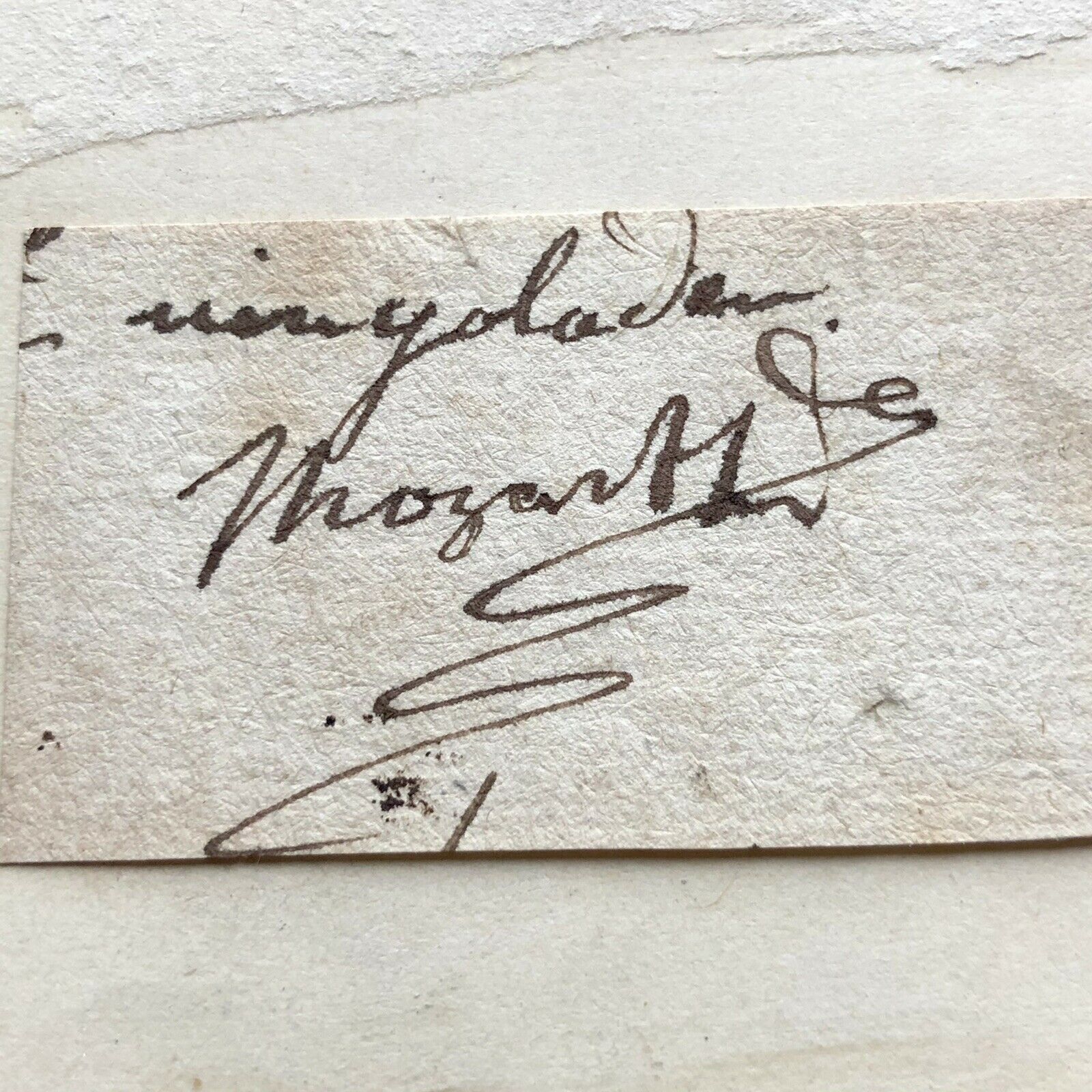 WOLFGANG AMADEUS MOZART * PSA/DNA * Autograph Cut Signature Signed * Requiem