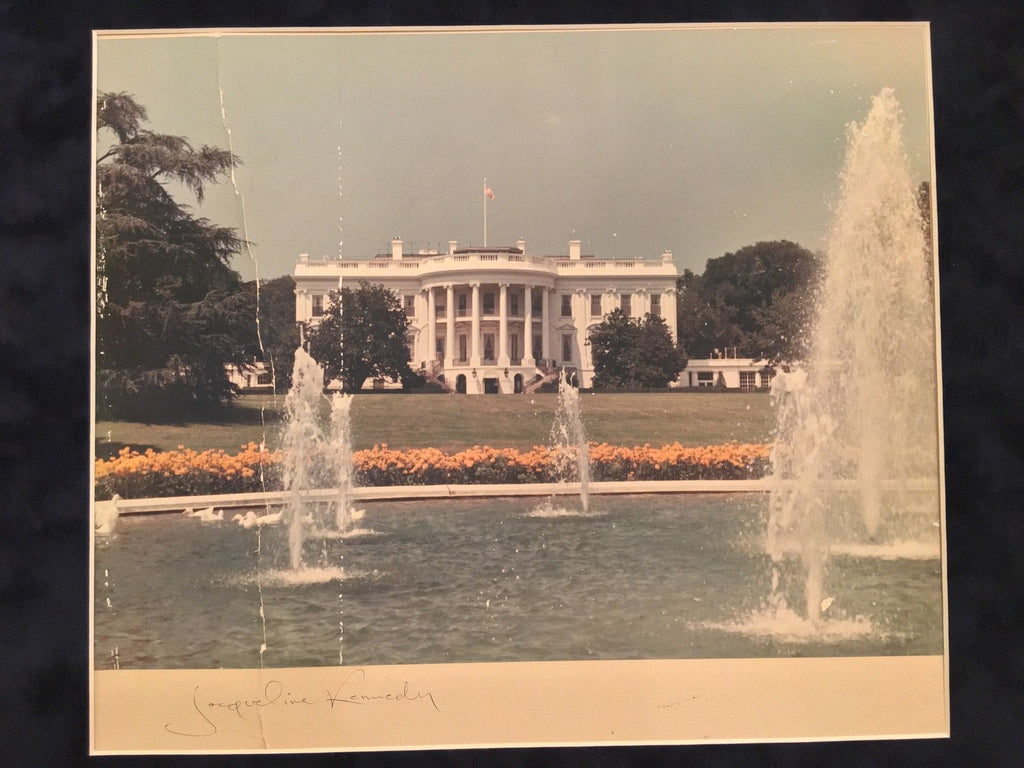JACQUELINE KENNEDY * Rare AUTOGRAPH White House Portrait SIGNED as FIRST LADY