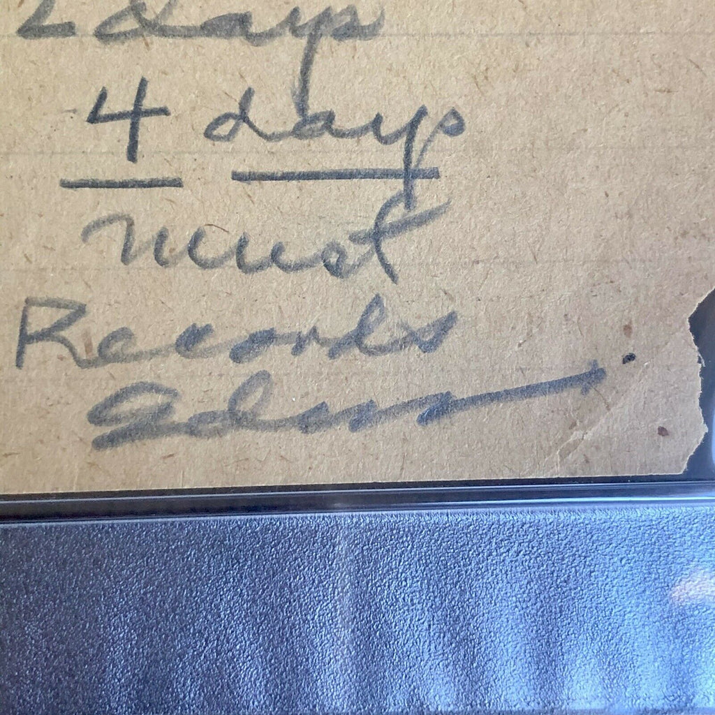 Thomas Edison * PSA/DNA Slab * "Sell Records" Autograph Handwritten Note Signed