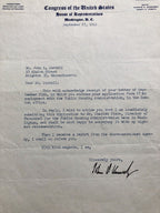 JOHN F. KENNEDY * EARLY 1949 Autograph Letter SIGNED * President House of Reps