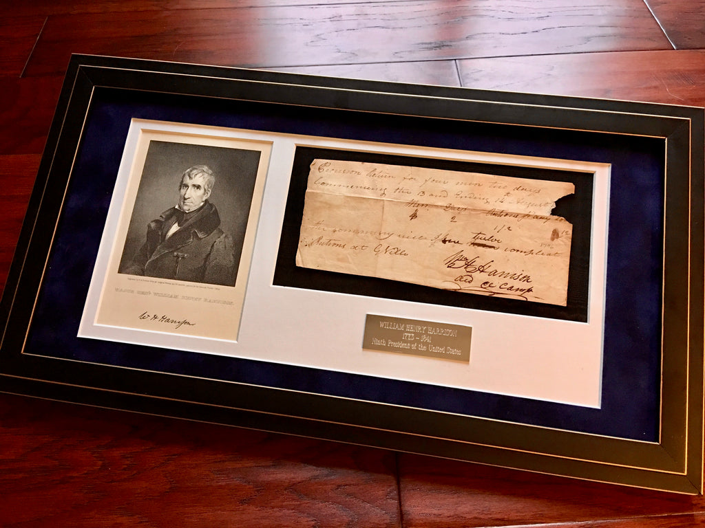 WILLIAM HENRY HARRISON * Rare AUTOGRAPH Note SIGNED * President Signature