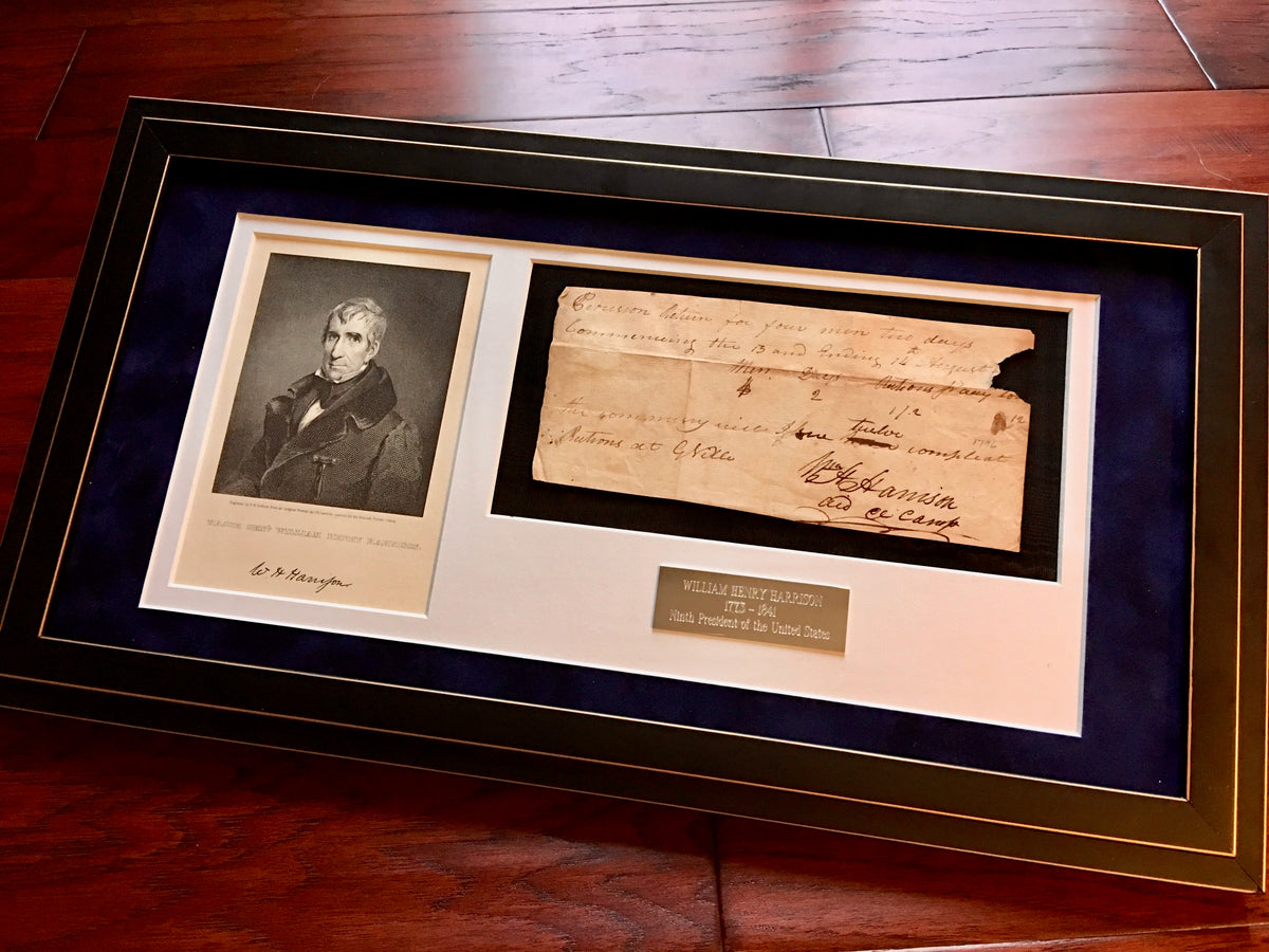 WILLIAM HENRY HARRISON * Rare AUTOGRAPH Note SIGNED * President Signature