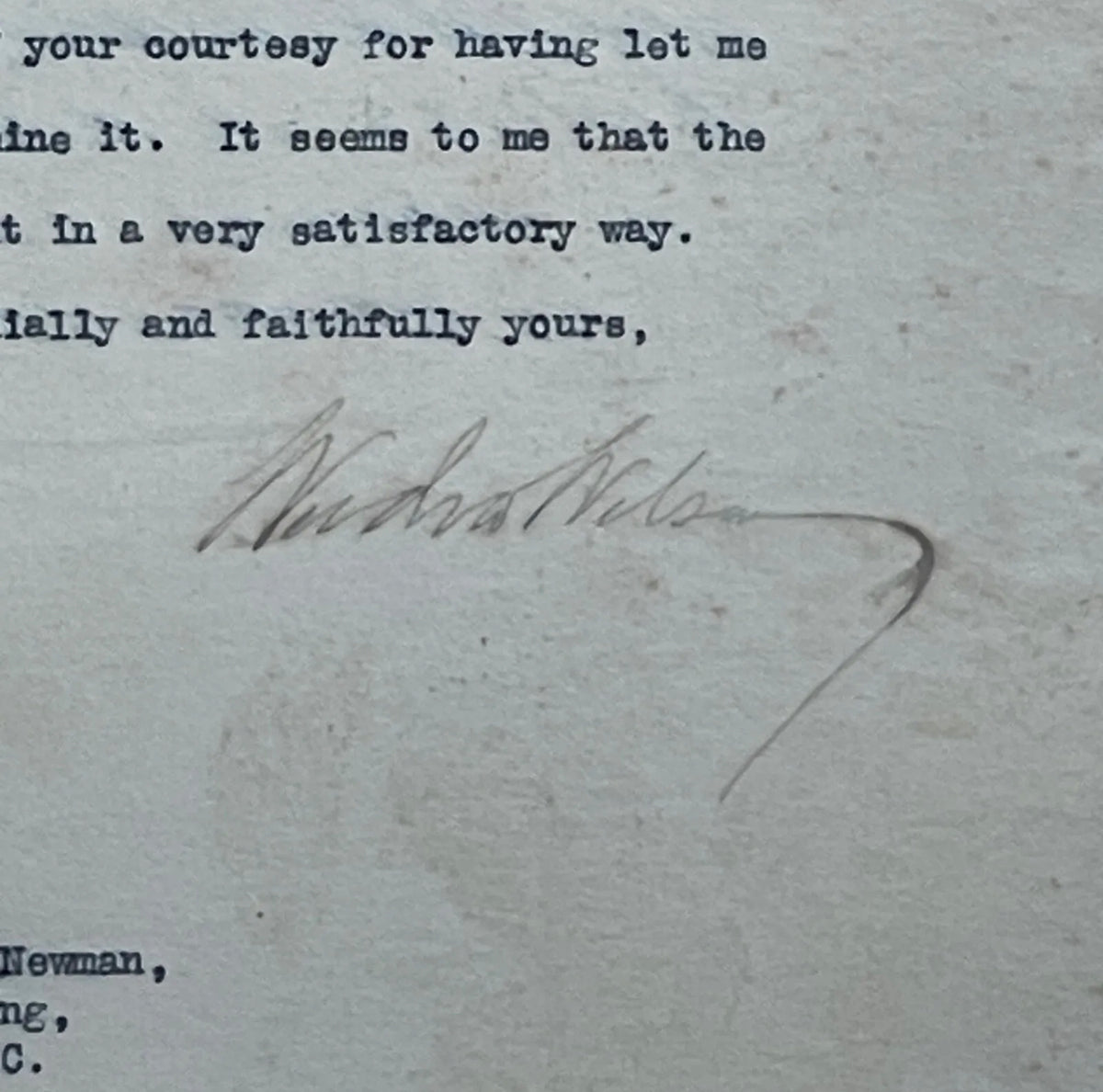 WOODROW WILSON * PSA/DNA Slab * Autograph WHITE HOUSE Letter Signed AS PRESIDENT