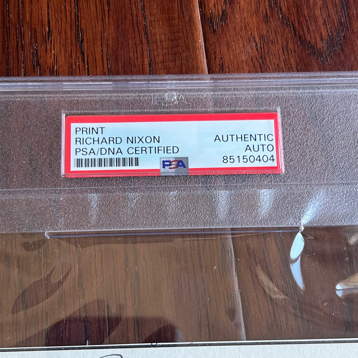 RICHARD NIXON * PSA/DNA * Autograph APOLLO 11 Earth Plaque Signed *