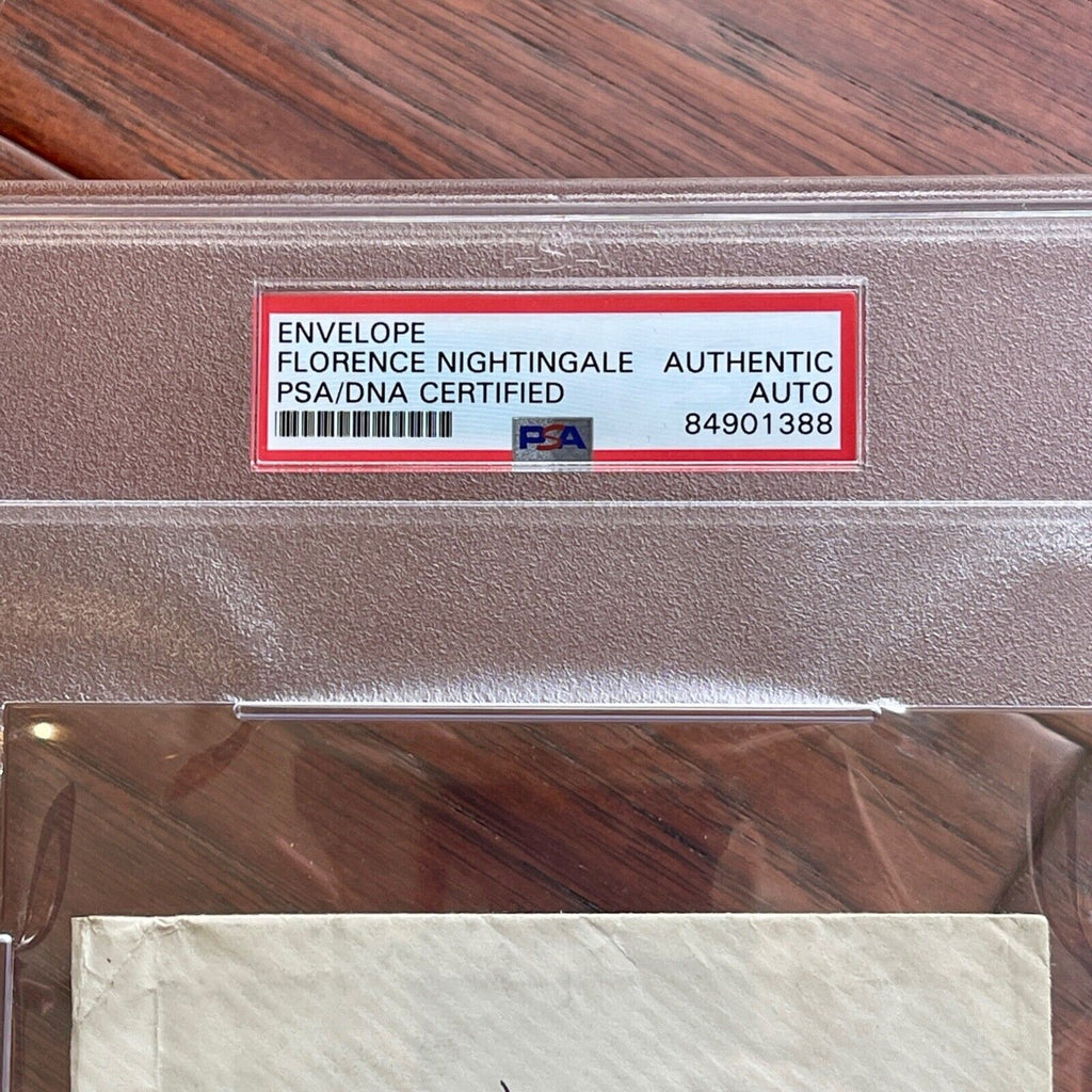 FLORENCE NIGHTINGALE * PSA/DNA * AUTOGRAPH Envelope SIGNED * To Red Cross Member