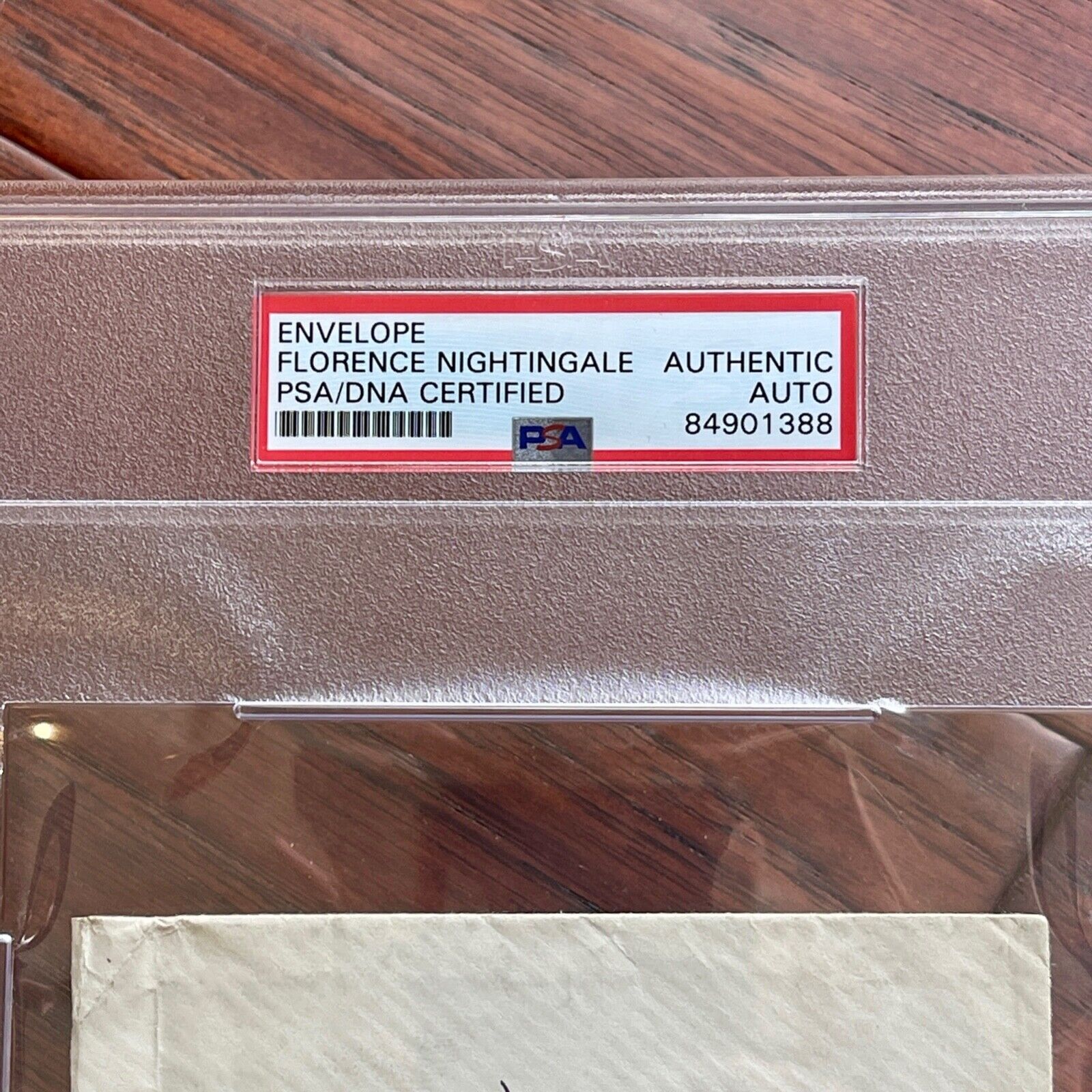 FLORENCE NIGHTINGALE * PSA/DNA * AUTOGRAPH Envelope SIGNED * To Red Cross Member