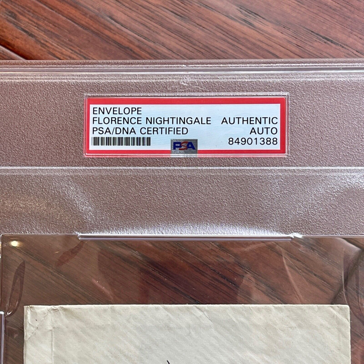 FLORENCE NIGHTINGALE * PSA/DNA * AUTOGRAPH Envelope SIGNED * To Red Cross Member