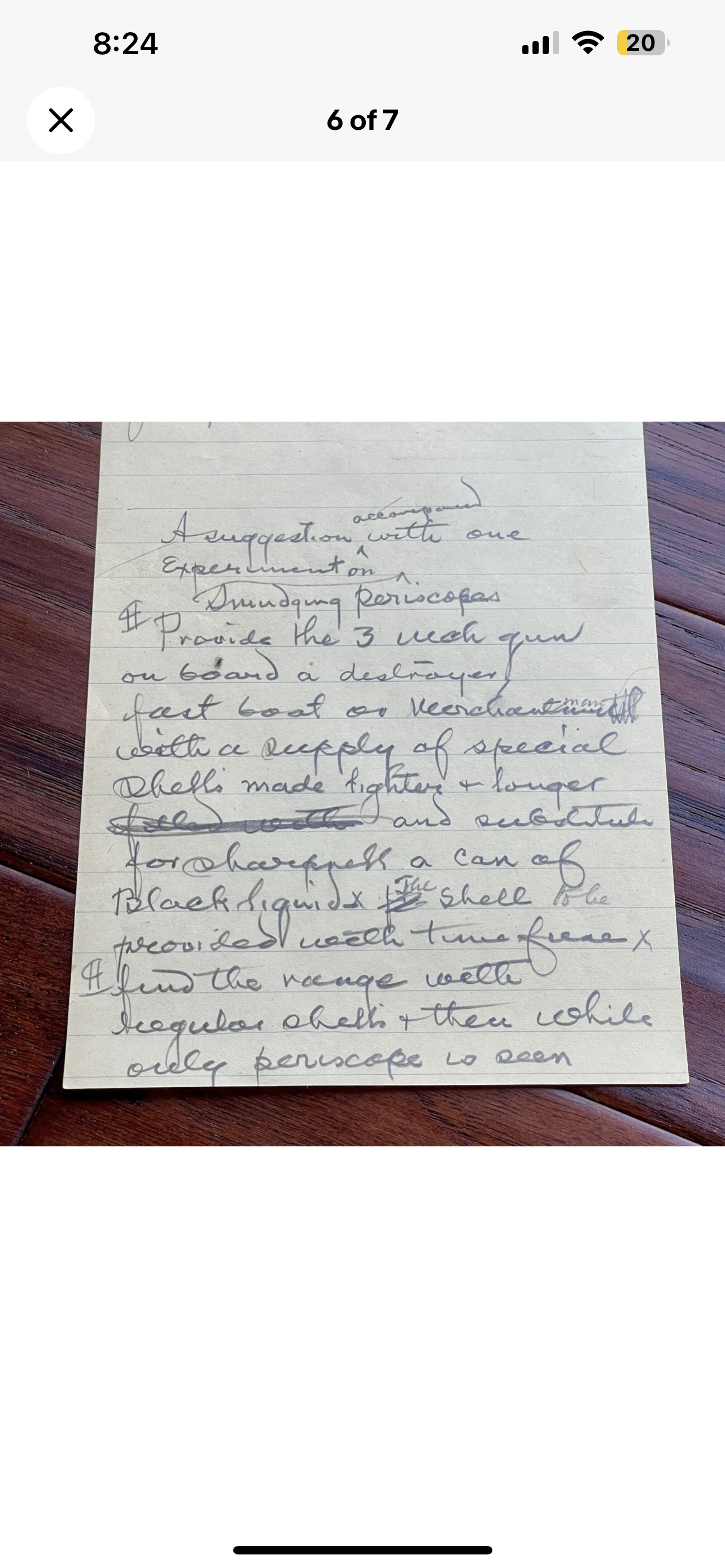 THOMAS EDISON * JSA * AUTOGRAPH Secret SUBMARINE EXPERIMENT Note SIGNED * WWI