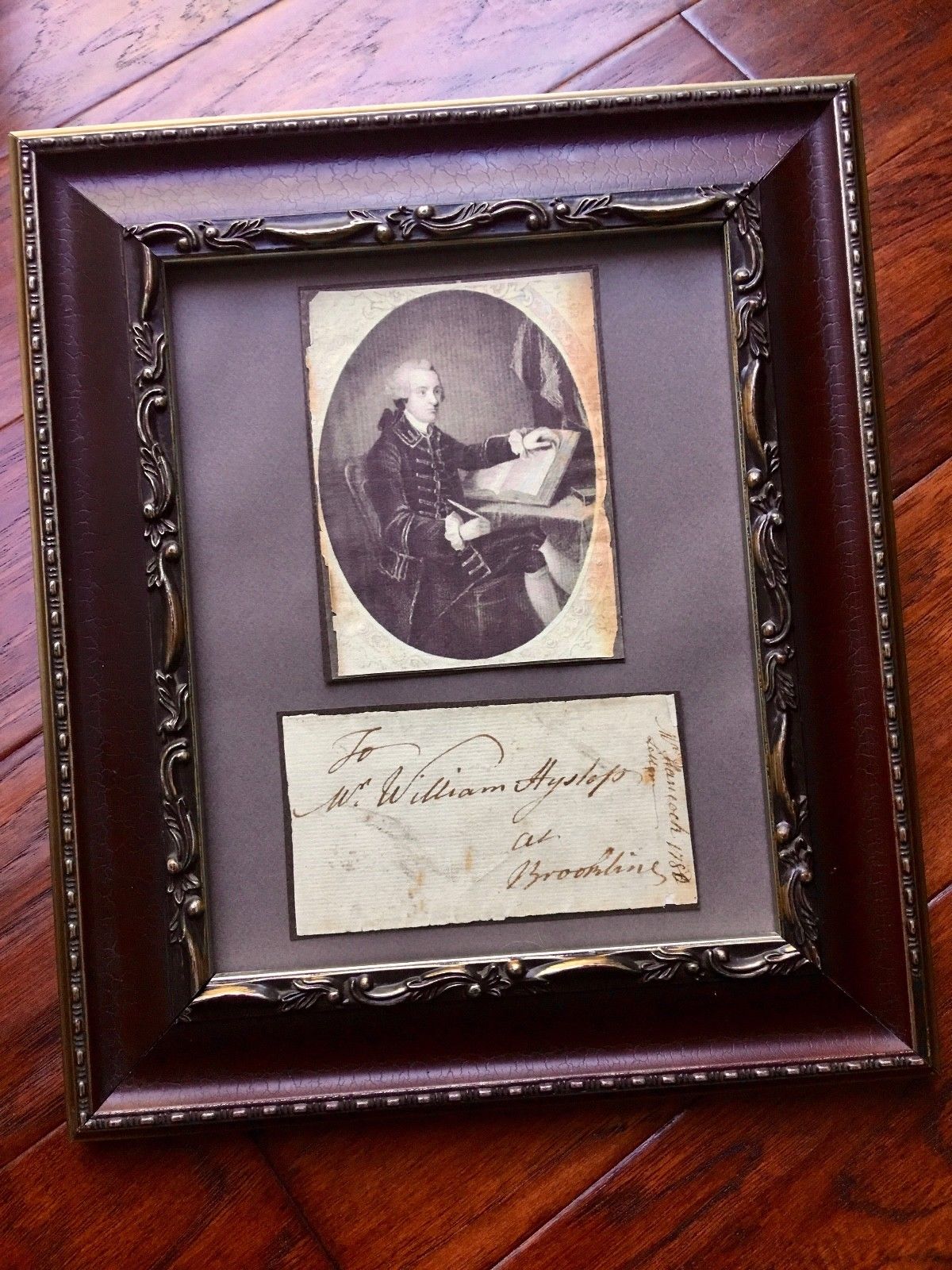 JOHN HANCOCK * Handwritten AUTOGRAPH Free Frank Envelope SIGNED * Dec Signer